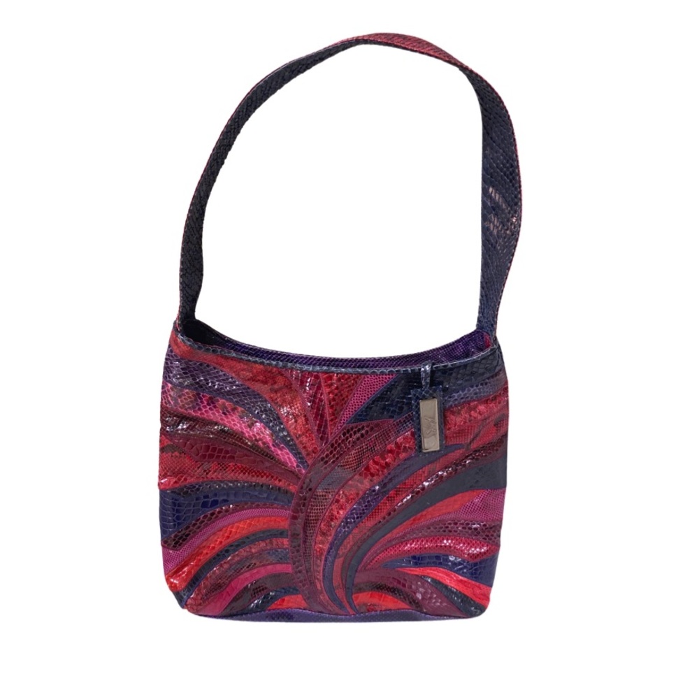 Funky Vintage Patchwork Snakeskin Purse by Sharif